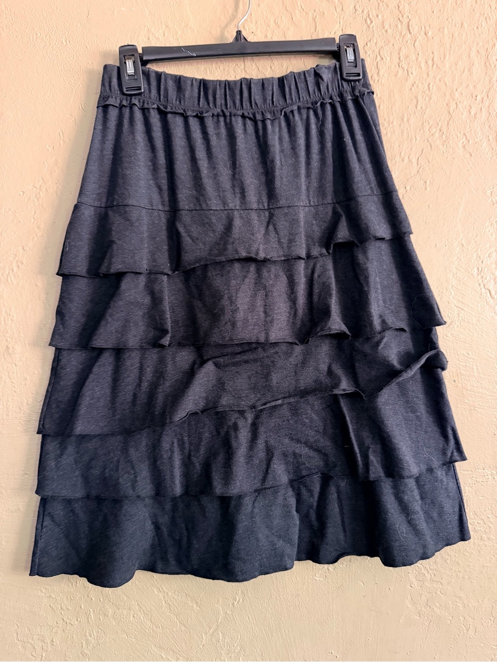 Matilda Jane Black Tiered Ruffle A-Line Skirt